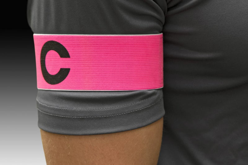 Kwik Goal Captain "C" Arm Band, Pink - Image 2